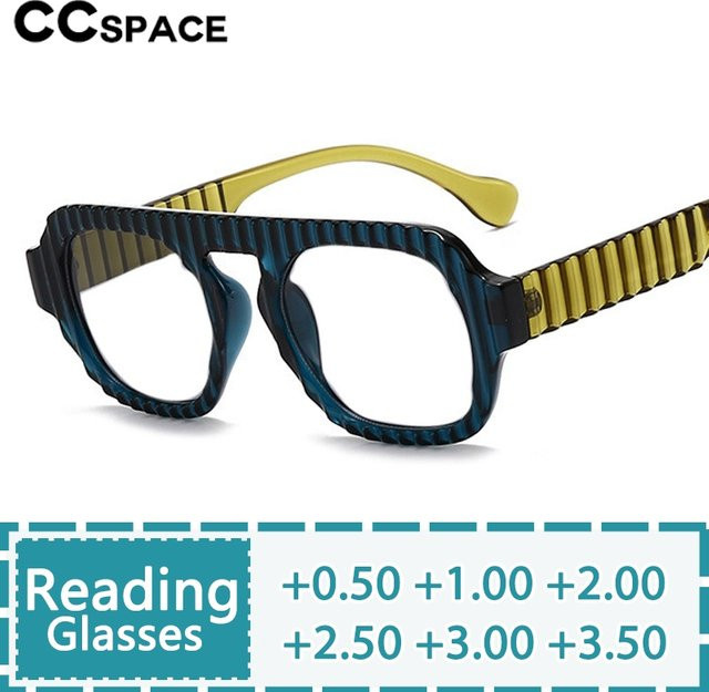 CCspace Lesebrille Aviator, Vollrand, Kunststoff, Multicolor, Damen - Bild 1