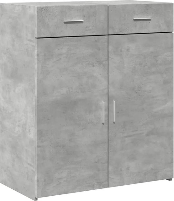 vidaXL Sideboard in Betongrau aus Holzwerkstoff, B/T/H: 80 x 42,5 x 93 cm - Bild 1