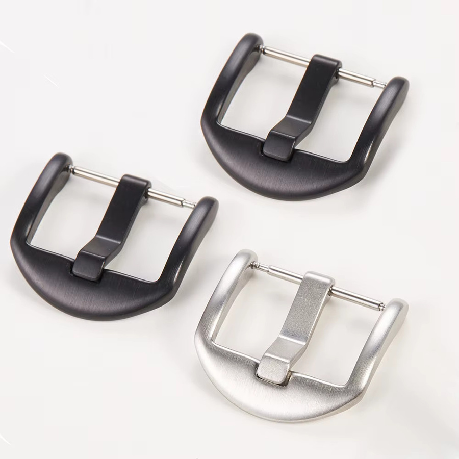 HQstrap Uhren Schnalle, Edelstahl, Schwarz, Unisex - Bild 2