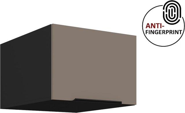 Küchen Aufsatzschrank ARIA Sandgrau matt Wandmontage Anti Fingerprint Breite: 50 cm - Bild 1