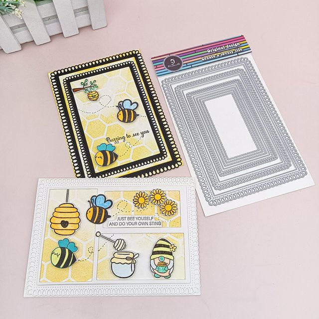 Alinacutle Metall-Stanzform für Mini-Alben und Scrapbooking in Silber - Bild 1