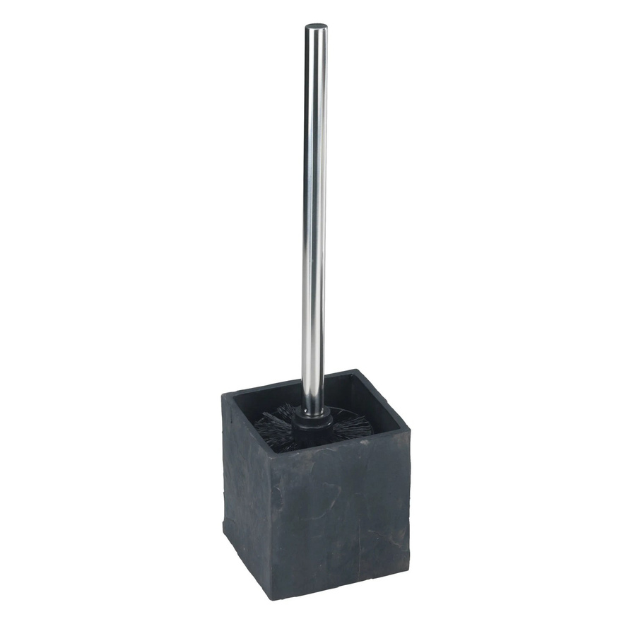 Wenko WC-Garnitur Slate Rock aus Polyresin in Anthrazit und Grau - Bild 2