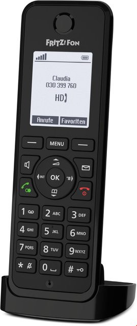 AVM FRITZ!Fon M3 Schnurloses IP-Telefon mit Anrufbeantworter und Freisprecheinrichtung in Schwarz - Bild 1