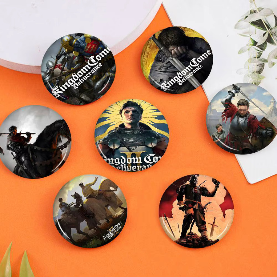 Brosche Game Kingdom Come Deliverance 2, 58 mm, handgefertigt - Bild 5