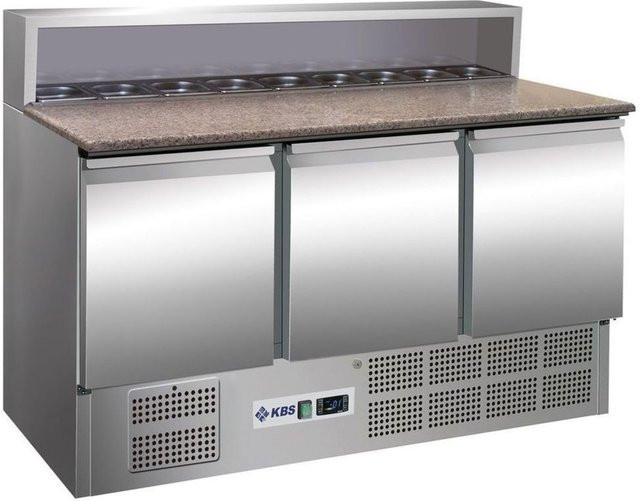KBS Pizzakühltisch Belegstation 901 PT in Silber, B/H/T: 137 x 109 x 70 cm - Bild 1
