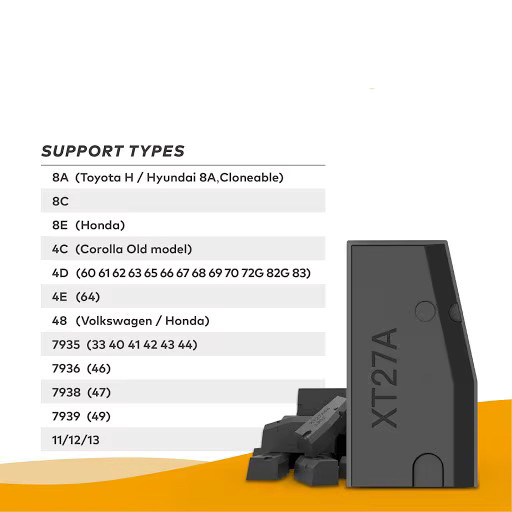 VVDI XT27A VVDI Super Chip Transponder für ID46 ID40 ID43 4D 8C 8A T3 47 in Schwarz für VVDI Mini Key Tool - Bild 4