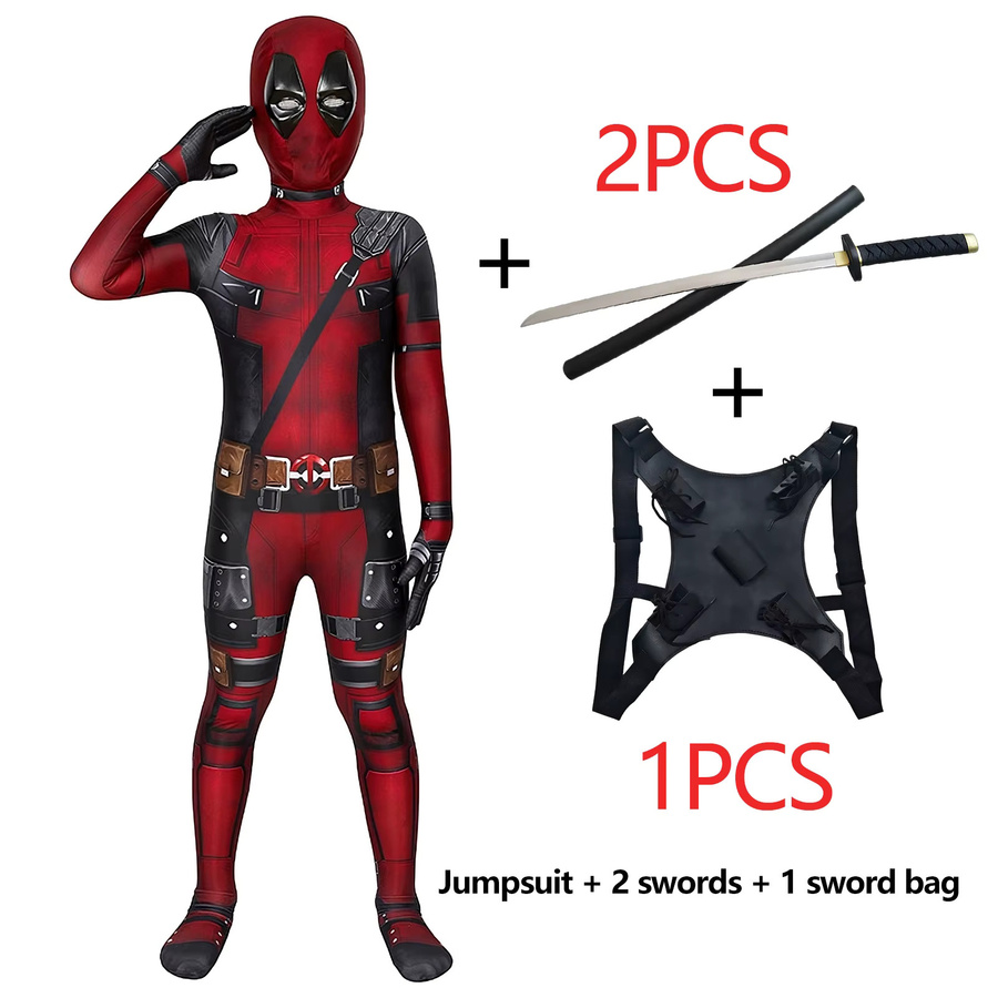 Hot Toys Deadpool Kostüm, Superheld, Overall, Schwert Set - Bild 2
