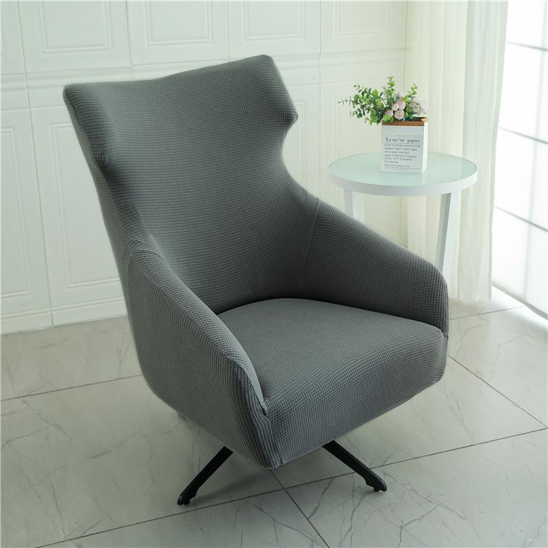 Yiran Furniture Elastischer Einzelsofabezug und Stuhlüberzug mit Karomuster in Grau, Breite: 60 cm - Bild 1