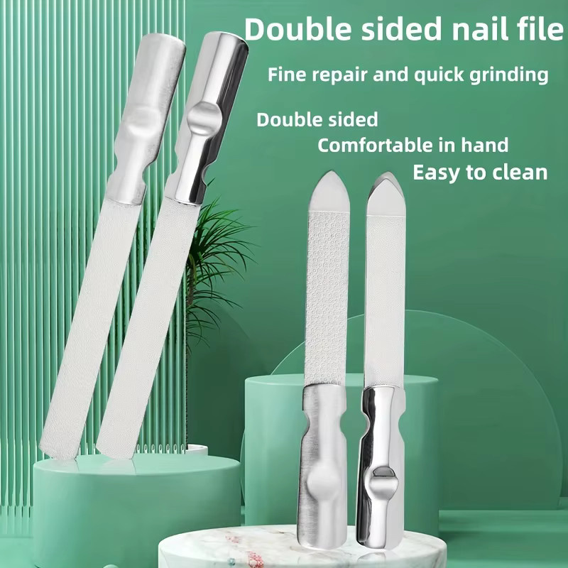 Ouriner Doppelseitige Nagelfeile aus Edelstahl, Unisex - Bild 2