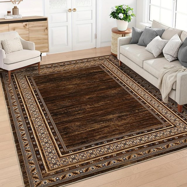 Lodestar Chenille-Matte mit floralem Boho-Design, Schwarz, B/T: 60 x 40 cm - Bild 1