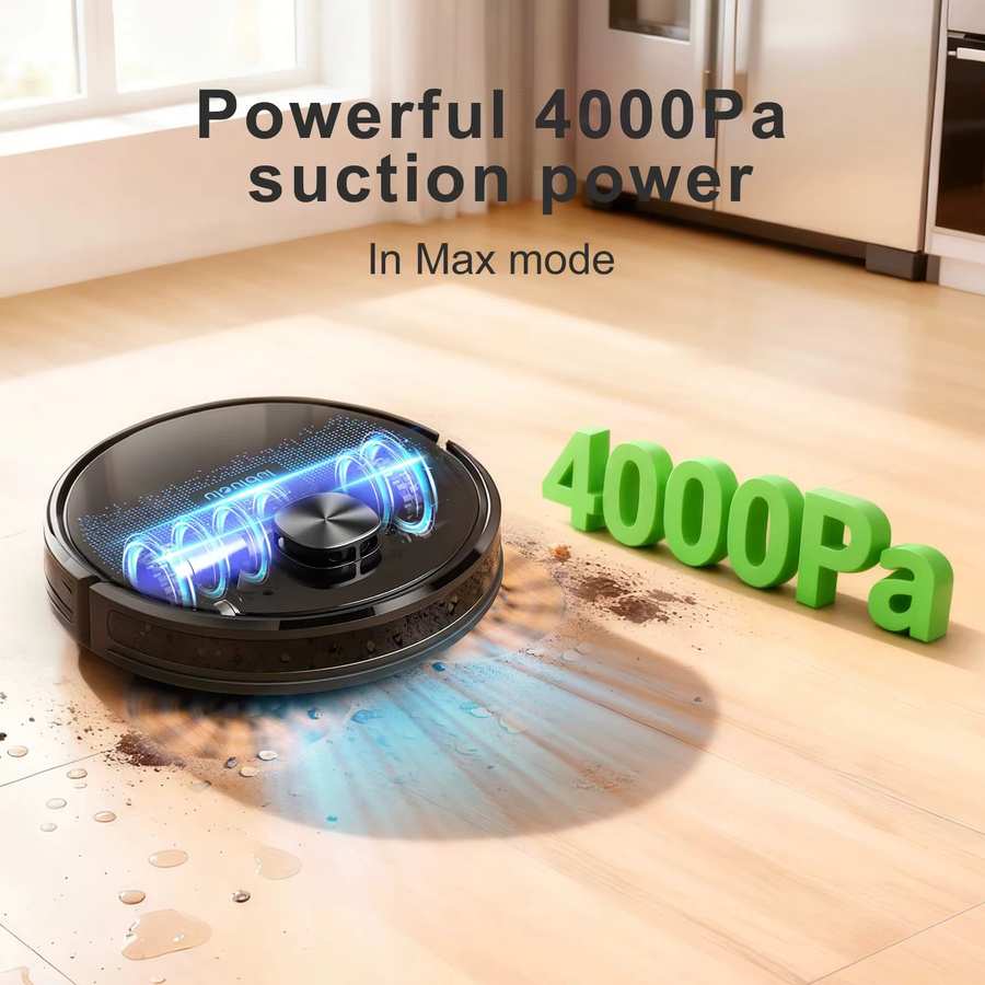 Lubluelu SL60D Roboter-Staubsauger und Wischmopp-Kombi mit 4000Pa Saugkraft, App-Steuerung und 150 Minuten Laufzeit - Bild 2
