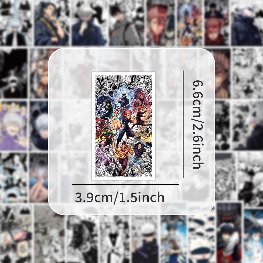 50 Stück Jujutsu Kaisen Gojo Satoru Anime Sticker Set von Bandai in Multicolour - Bild 4