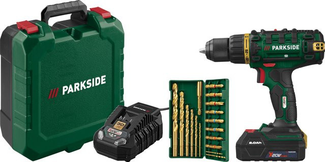 PARKSIDE Akku-Bohrschrauber Limited Edition PABS 20-Li G8 in Grün inklusive Akku und Ladegerät - Bild 1