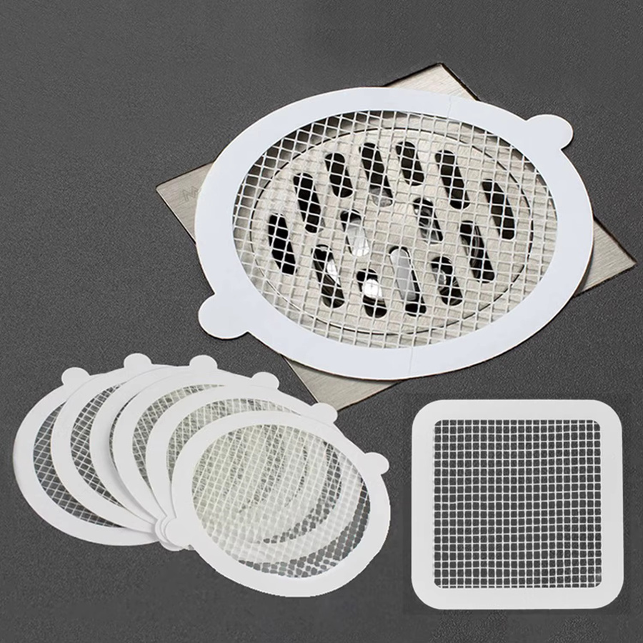 Jaysuing 10er Set Runde Einweg Bodenablauf Aufkleber als Haarstopper Filter für Dusche und Badezimmer - Bild 2