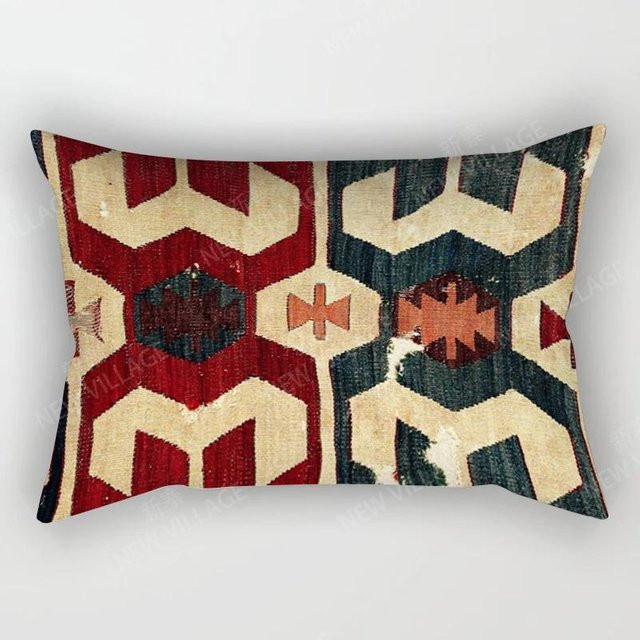 JMG Clothing Kissenbezug im Boho-Stil mit Nordischem Vintage-Herbst-Design, Mehrfarbig, Breite: 50 cm, Höhe: 30 cm - Bild 1
