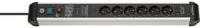 Brennenstuhl Premium-Protect-Line 6-fach Steckdosenleiste mit 60.000A Überspannungsschutz und 30W USB-Anschluss in Silber-Schwarz - Bild 1