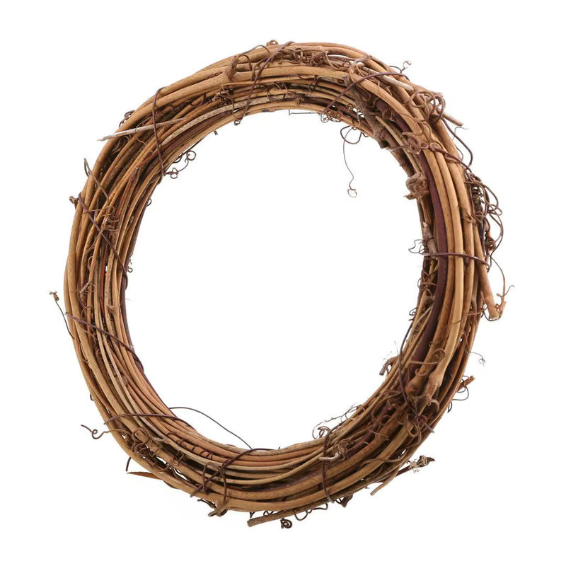 Natürliche getrocknete Rattan Ringe in Braun als DIY Bastelset für Weihnachts-Kränze und Wanddekoration - Bild 4