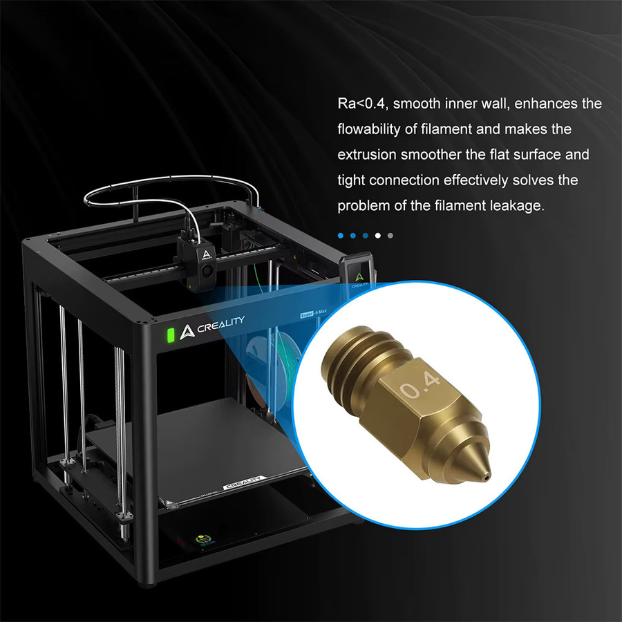 Creality Düsen aus Messing und gehärtetem Stahl für Ender 5 Max 3D-Drucker, Durchmesser 0,4mm, 0,6mm, 0,8mm - Bild 2