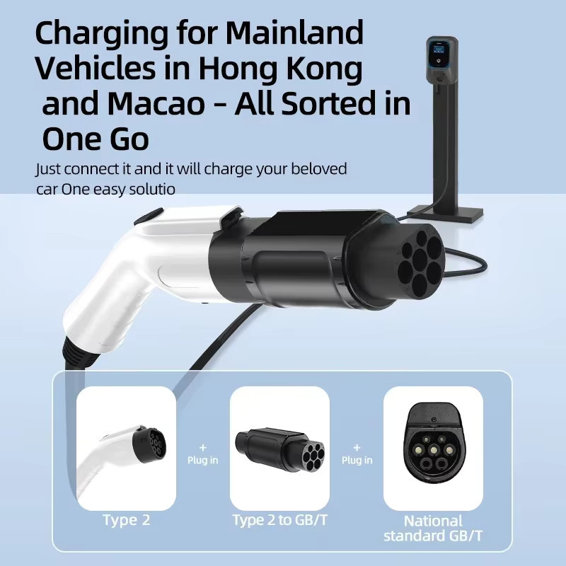 ROMADA EV-Adapter für Elektrofahrzeuge Typ 1 auf GBT und Typ 2 auf Typ 1 Ladegerät-Adapter - Bild 5