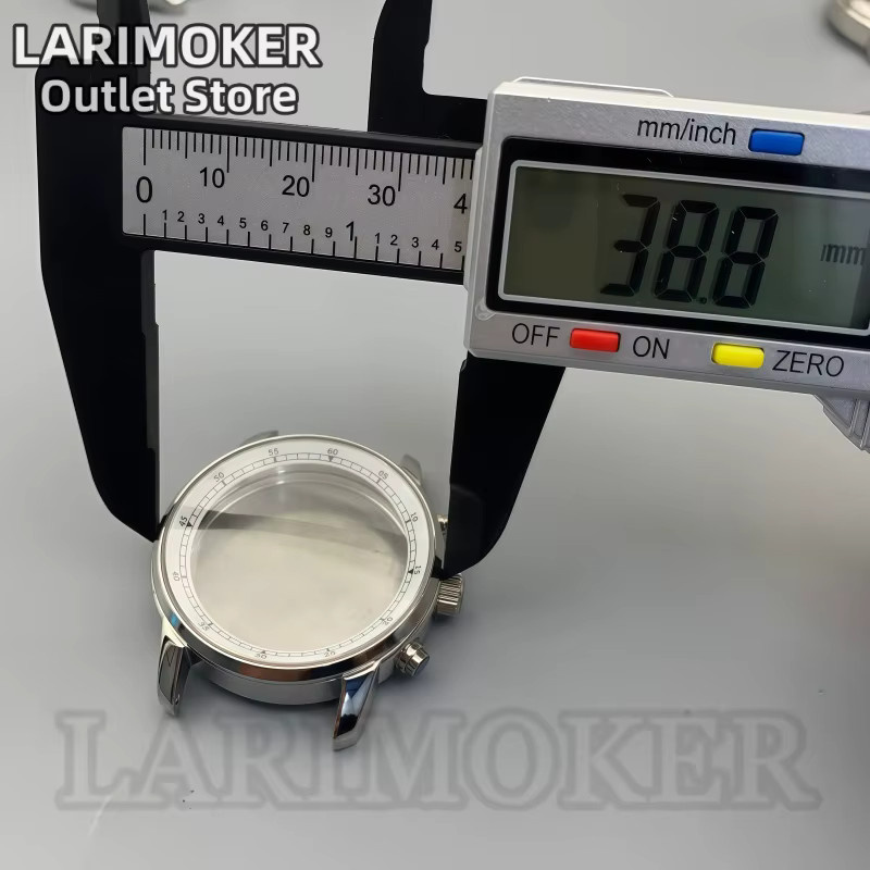 LARIMOKER Uhrengehäuse, Edelstahl, 38,8 mm, Herren, Weiß - Bild 2
