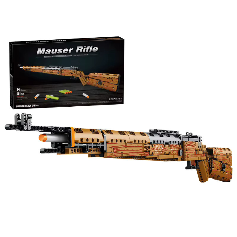 REOBRIX Mauser Kar98K Baukasten, mit Schussfunktion, 951 Teile, ab 14 Jahren - Bild 3