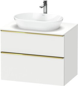 Duravit Waschtischunterschrank D-Neo in Weiß Hochglanz, Wandmontage, B/T/H: 80 x 55 x 66,4 cm - Bild 1