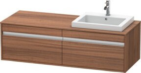 Duravit Waschtischunterschrank Ketho in Braun Natur, Wandmontage, B/T/H: 140 x 55 x 42,6 cm - Bild 1
