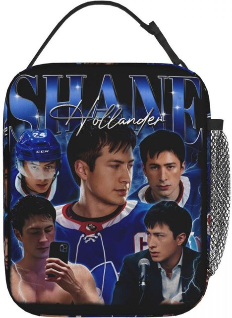 Isolierte Lunchbox von Fancy Style Studio Team Hollanov Eishockey Vintage Merch in Blau - Bild 1