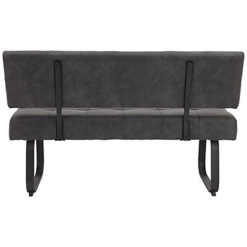 Sitzbank Luise I B Hela in Anthrazit im Vintage-Design, B/H/T: 140 x 90 x 64 cm - Bild 3