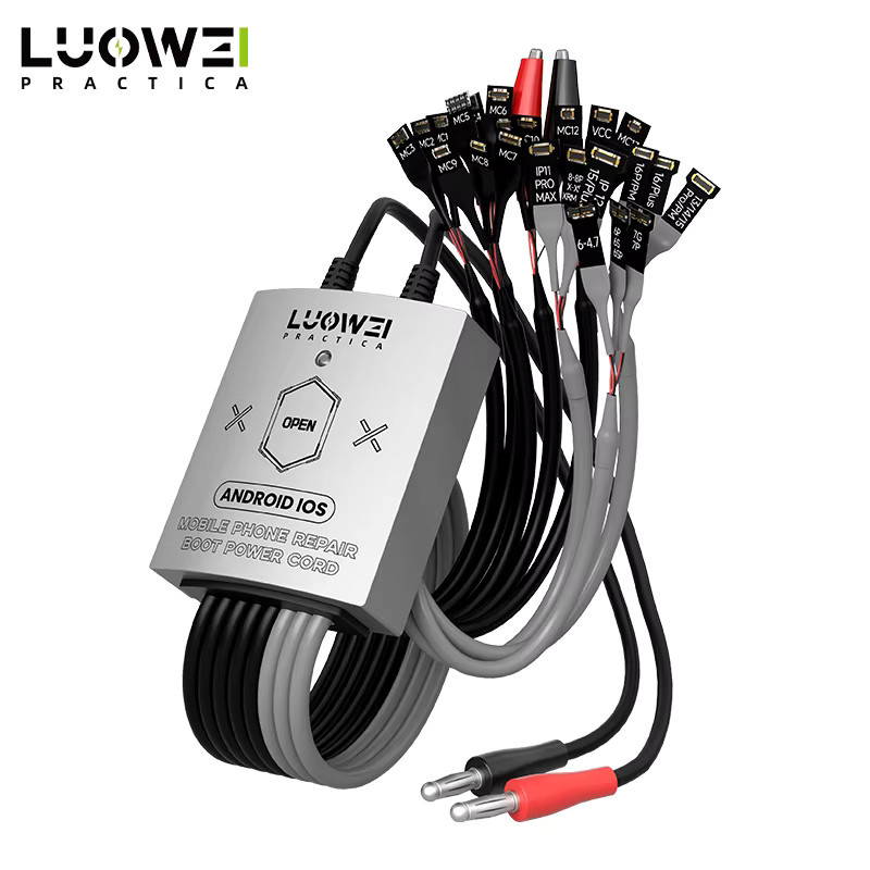 LUOWEI LW-325 Telefon Boot Netzkabel für iPhone 6-17 Pro Max und über 400 Android Modelle, Motherboard Reparatur Werkzeug Testkabel, Schwarz - Bild 5
