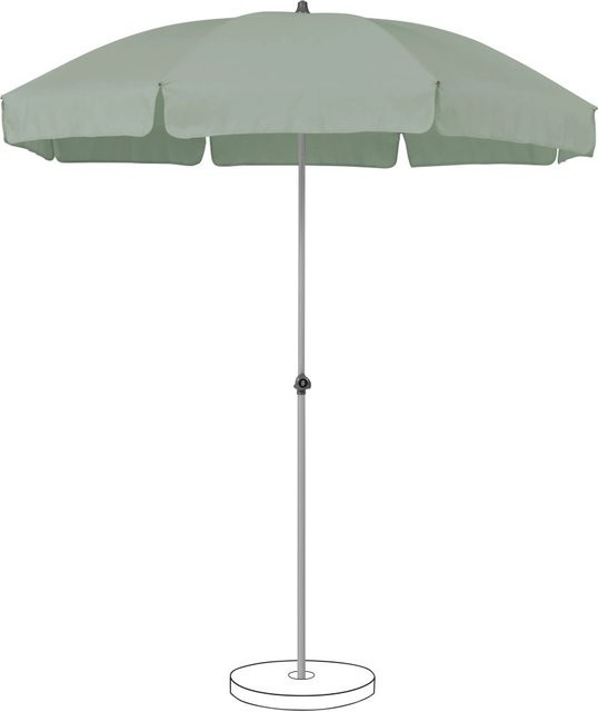 Suncomfort by Glatz Marktschirm Siesta in Beige mit UPF 50+ und Polyester-Gewebe, B: 200 cm, H: 214 cm - Bild 1