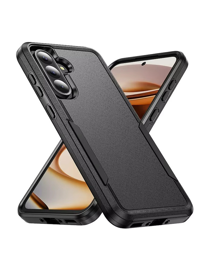 Robuste Rüstungshülle für Samsung Galaxy S25 Ultra S24 FE S23 S22 S21 Plus A56 A55 A54 A36 A26 A16 5G Schutzhülle aus hartem PC und TPU in Schwarz oder Lila - Bild 7