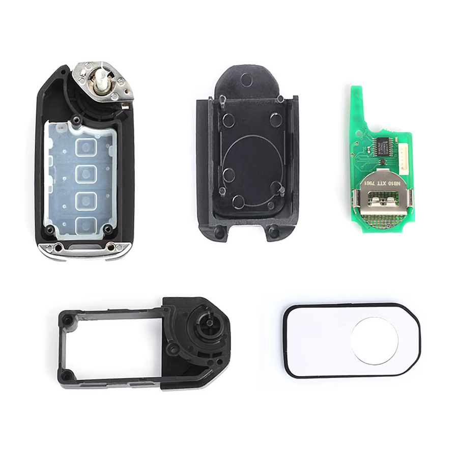 KEYECU Fernbedienungs-Schlüsselanhänger N5F-S0084A 313,8 MHz ID46 für Honda Civic, Schwarz - Bild 2