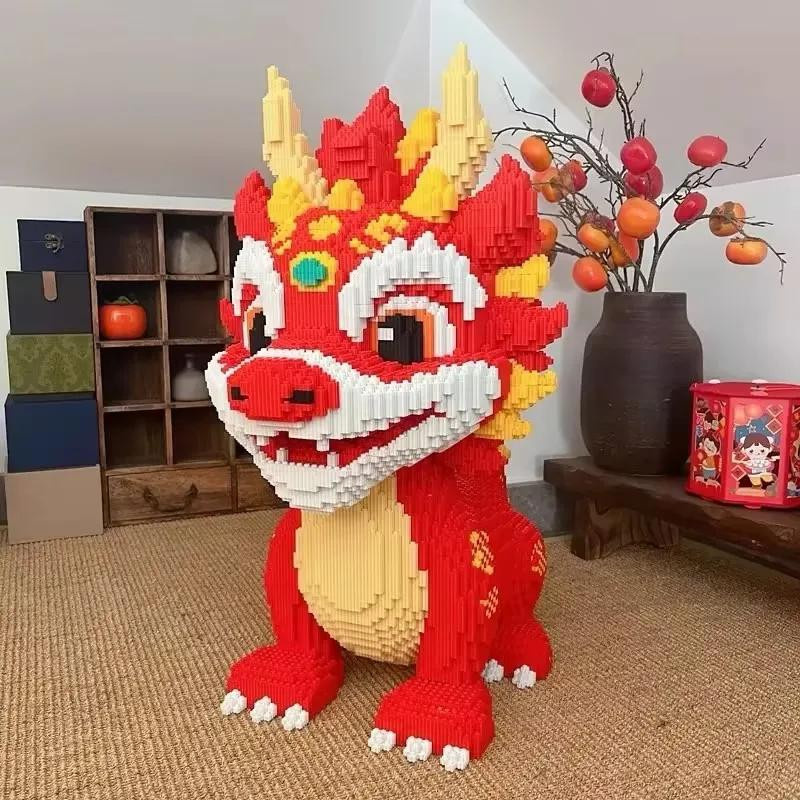 Airun Mini Cartoon Drache Bausteine Mikrosteine Bunt / Mehrfarbig - Bild 2