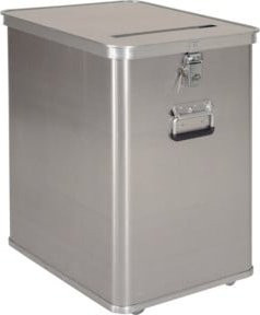 Gmöhling Entsorgungsbehälter D 1009 aus Aluminium in Silber, 120 Liter - Bild 1