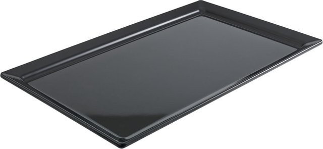 VEGA Buffetplatte aus Melamin GN 1/1 in Schwarz, B/T/H: 32,5 x 53 x 3 cm - Bild 1