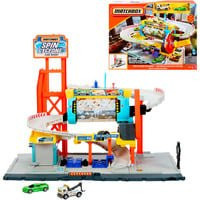 Mattel Spielset Rotierende Waschstraße mit Corvette Fahrzeug im Maßstab 1:64 - Bild 1