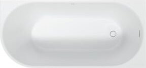 Duravit Badewanne DuraSenja oval in Weiß, Eckausführung rechts, B/T/H: 170 x 80 x 58,5 cm - Bild 1