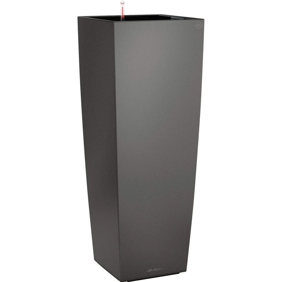 Lechuza Pflanzgefäß Cubico Alto Premium Säulengefäß Anthrazit metallic B/T/H: 40 x 40 x 40 cm - Bild 2