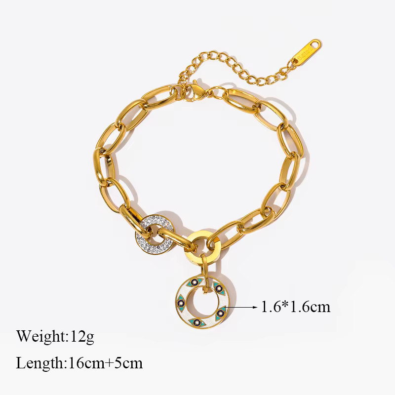EILIECK Armband, Edelstahl, Gold, Damen - Bild 2