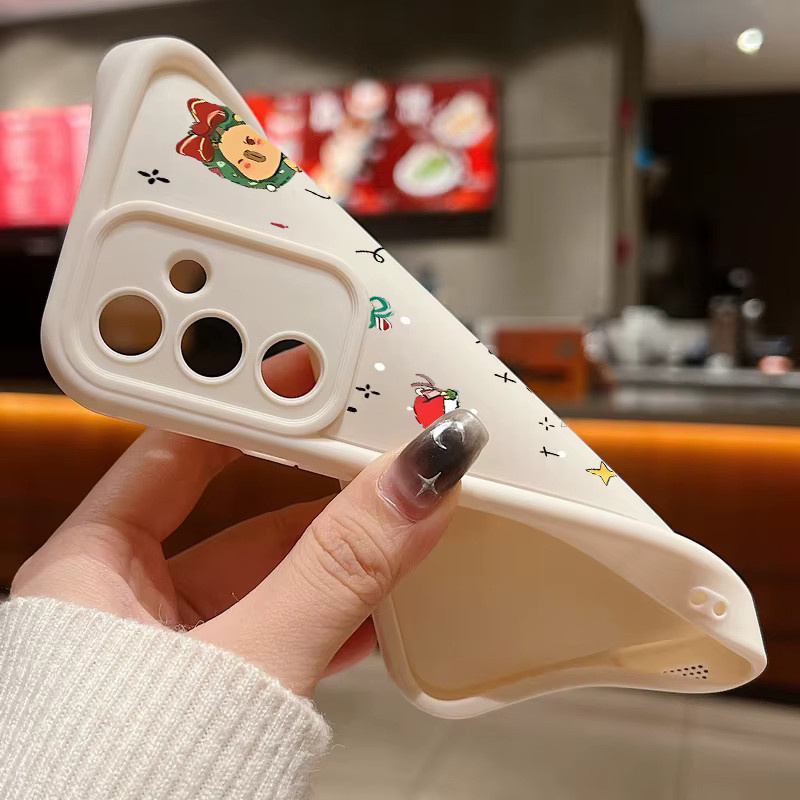 MOESOE Handyhülle mit Cartoon Weihnachtsbaum für Samsung Galaxy S25 S24 S23 S22 Ultra Plus S24 FE A56 A17 A16 A15 A55 A54 5G in Pink - Bild 4