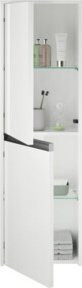 Duravit Halbhochschrank Ketho.2 in Weiß Matt mit 2 Türen und Glasfachböden, B/T/H: 40 x 24 x 132 cm - Bild 1
