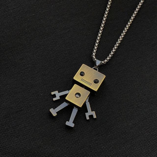 YIRAN Jewelry Halskette mit Anhänger, Edelstahl, Gold, Unisex - Bild 1