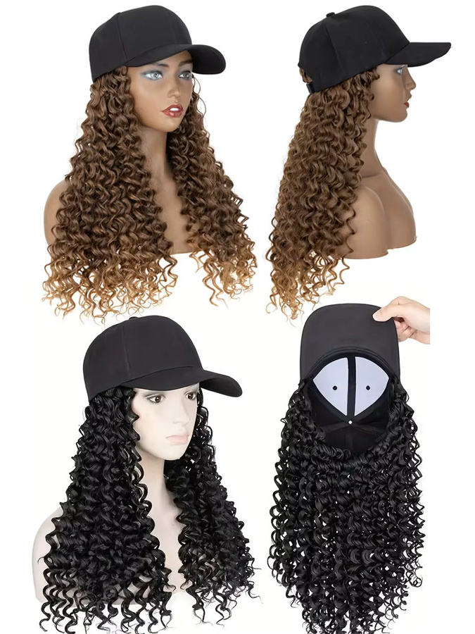 Benehair Synthetische Baseballkappen-Perücke, 25 Zoll, Damen - Bild 6