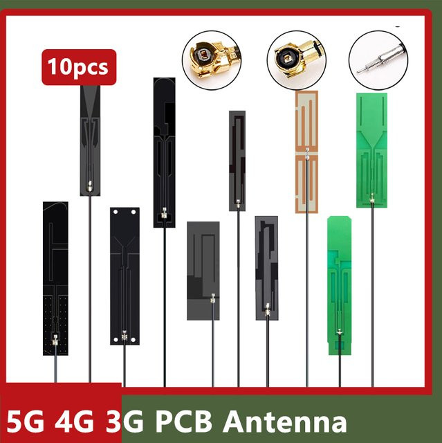 DIXSG 10er Set Flexible FPC WiFi Antenne mit 12dBi High Gain für 5G 4G LTE 3G GSM im Frequenzbereich von 600 bis 6000 MHz mit IPX Anschluss - Bild 1