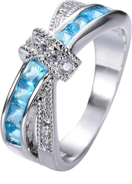 YIRAN Jewelry Ring, Kupfer, Weiß, Kristall, Damen - Bild 1