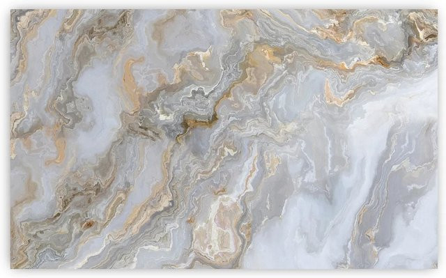 Walllux Küchenrückwand Marmor Gold in Steinoptik aus Alu-Verbund, B: 100 cm, H: 60 cm, Dicke: 3 mm - Bild 1