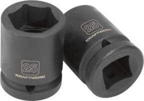 Kraftwerk Schlag-Stecknuss 3/4 Zoll 25 mm in Schwarz - Bild 1
