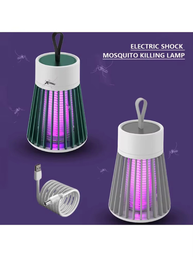 ESMARTER Elektrische Insektenfalle Mückenkiller-Lampe mit UV-Licht für Outdoor und Camping in Grau oder Weiß - Bild 1