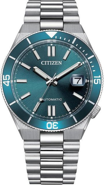Citizen Armbanduhr Automatik, Edelstahl, Blau, 40 mm, Herren - Bild 1